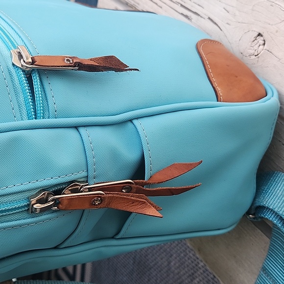 Jon Hart Backpack In Ocean Blue Coated Canvas-Size Large - Picture 6 of 12